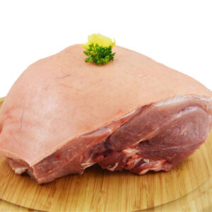 RAW PORK LEG ROAST-RIND ON