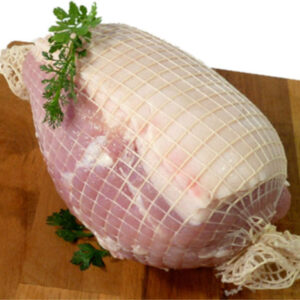 RAW PORK LEG ROAST NETTED-RIND ON